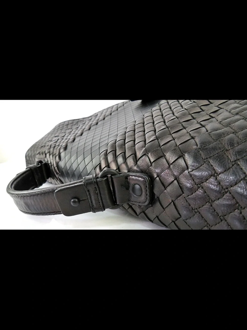 Bottega Veneta Dark Brown Intrecciato Leather Briefcase